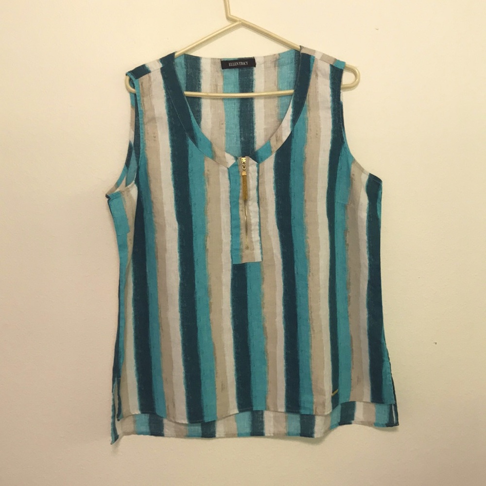 Ellen Tracey Sleeveless Top Size XL